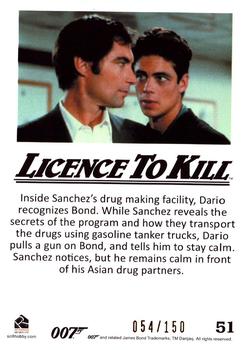 2016 Rittenhouse James Bond 007 Classics - Licence to Kill Throwback Gold #51 Inside Sanchez's drug making Back