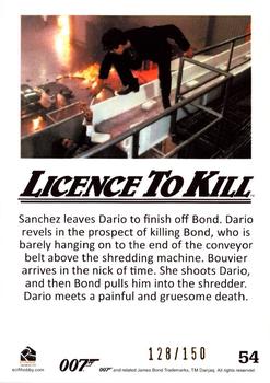 2016 Rittenhouse James Bond 007 Classics - Licence to Kill Throwback Gold #54 Sanchez leaves Dario to finish Back