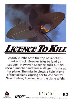 2016 Rittenhouse James Bond 007 Classics - Licence to Kill Throwback Gold #62 As 007 climbs onto the top Back