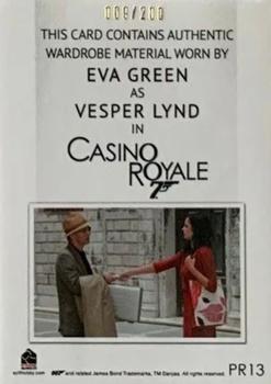 2016 Rittenhouse James Bond 007 Classics - Relics #PR13 Eva Green as Vesper Lynd - Dress Back