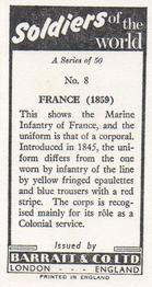 1966 Barratt Soldiers of the World #8 France (1859) Back