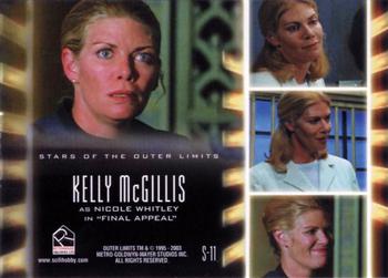 2003 Rittenhouse The Outer Limits: Sex, Cyborgs & Science Fiction - Stars of the Outer Limits #S-11 Kelly McGillis Back