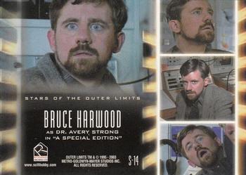 2003 Rittenhouse The Outer Limits: Sex, Cyborgs & Science Fiction - Stars of the Outer Limits #S-14 Bruce Harwood Back