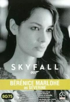 2014 Rittenhouse James Bond Archives #BG75 Bérénice Marlohe as Severine Back