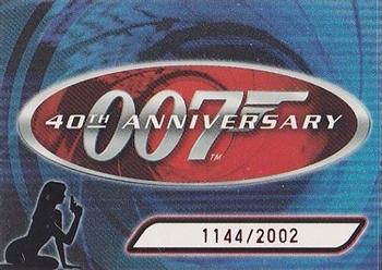 2002 Rittenhouse James Bond 40th Anniversary Preview #1 40th Anniversary Logo Front
