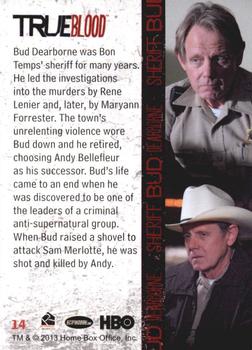 2013 Rittenhouse True Blood Archives #14 Sheriff Bud Dearborne Back
