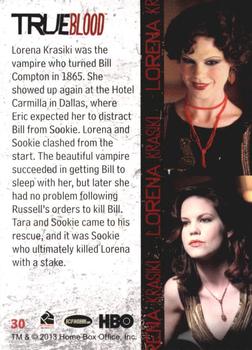 2013 Rittenhouse True Blood Archives #30 Lorena Krasiki Back