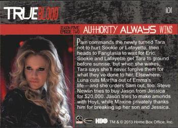 2013 Rittenhouse True Blood Archives #101 Authority Always Wins Back