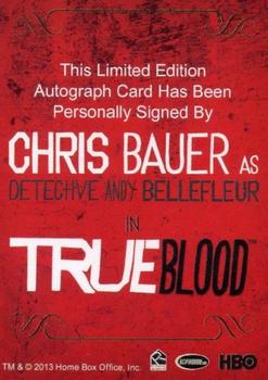 2013 Rittenhouse True Blood Archives - Autographs #NNO Chris Bauer Back