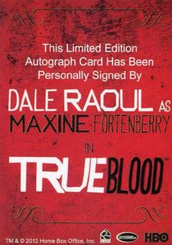 2013 Rittenhouse True Blood Archives - Autographs #NNO Dale Raoul Back