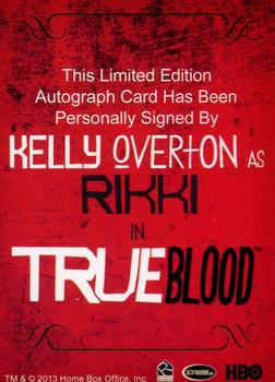 2013 Rittenhouse True Blood Archives - Autographs #NNO Kelly Overton Back
