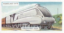 1955 Morning Foods Mornflake Oats Our England #48 Streamlined Train Front