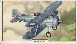 1939 Gallaher Aeroplanes #47 Gladiator Front