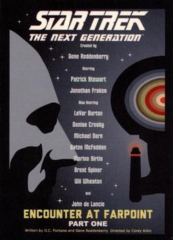 2015 Rittenhouse Star Trek: The Next Generation Portfolio Prints Series One #1 Encounter at Farpoint, Part One Front