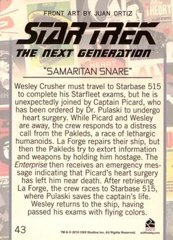2015 Rittenhouse Star Trek: The Next Generation Portfolio Prints Series One #43 Samaritan Snare Back
