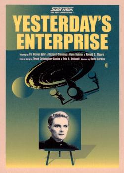 2015 Rittenhouse Star Trek: The Next Generation Portfolio Prints Series One #63 Yesterday's Enterprise Front