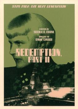 2015 Rittenhouse Star Trek: The Next Generation Portfolio Prints Series One #101 Redemption, Part 2 Front