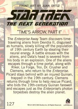 2015 Rittenhouse Star Trek: The Next Generation Portfolio Prints Series One #127 Time's Arrow, Part 2 Back