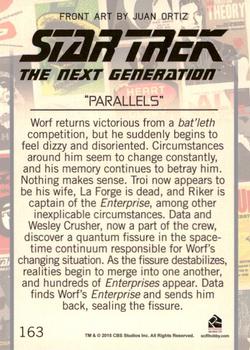 2015 Rittenhouse Star Trek: The Next Generation Portfolio Prints Series One #163 Parallels Back