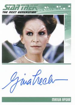 2015 Rittenhouse Star Trek: The Next Generation Portfolio Prints Series One - Autographs (Classic Design) #NNO Gina Hecht Front