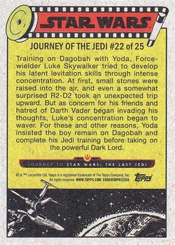 2017 Topps Star Wars Journey To The Last Jedi #22 Tests in concentration Back