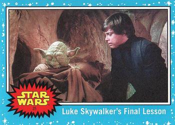 2017 Topps Star Wars Journey To The Last Jedi #25 Luke Skywalker's Final Lesson Front