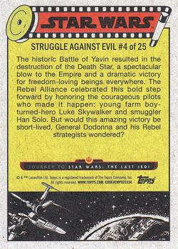 2017 Topps Star Wars Journey To The Last Jedi #29 Celebrating the Victory Back