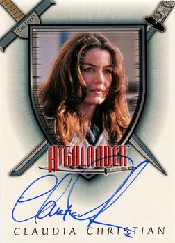 2003 Rittenhouse The Complete Highlander (TV) - Autographs #A11 Claudia Christian Front
