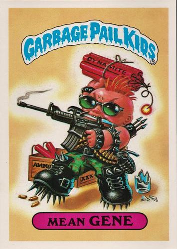 1986 Topps Garbage Pail Kids Giant Series 1 #17 Mean Gene Front