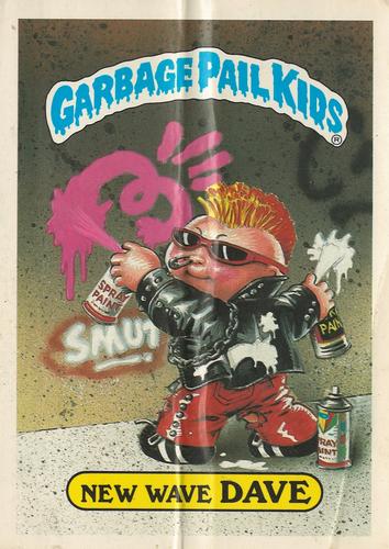 1986 Topps Garbage Pail Kids Giant Series 1 #30 New Wave Dave Front