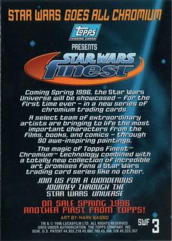 1996 Finest Star Wars - Promos #SWF3 Luke on Tauntaun Back