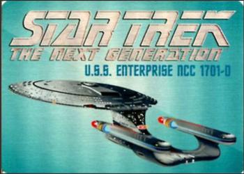 2015 Rittenhouse Star Trek: The Next Generation Portfolio Prints Series One - Rendered Art Metal #R11 Enterprise Ship Front