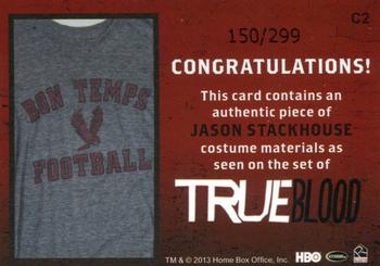 2013 Rittenhouse True Blood Archives - Costumes #C2 Jason Stackhouse Back