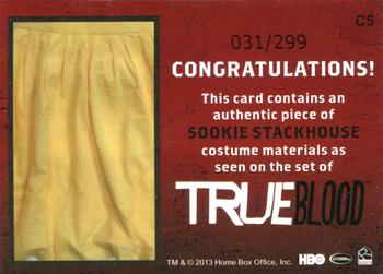 2013 Rittenhouse True Blood Archives - Costumes #C5 Sookie Stackhouse Back