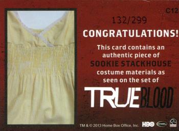 2013 Rittenhouse True Blood Archives - Costumes #C12 Sookie Stackhouse Back