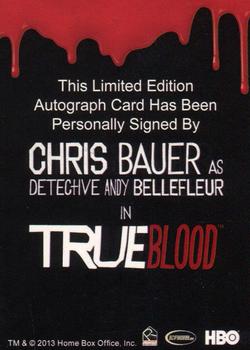 2014 Rittenhouse True Blood Season Six Collector's Set - Autographs #NNO Chris Bauer Back