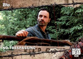 2017 Topps The Walking Dead Season 7 #37 No Trespassing Front