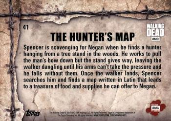 2017 Topps The Walking Dead Season 7 #41 The Hunter's Map Back