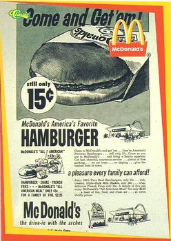 1996 Classic McDonald's #11 Come and Get em! - 1950's Print Advertisement Front