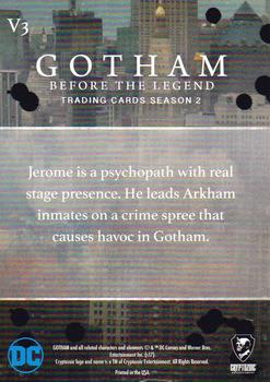 2017 Cryptozoic Gotham Season 2 - Rising Villains #V3 Jerome Valeska Back