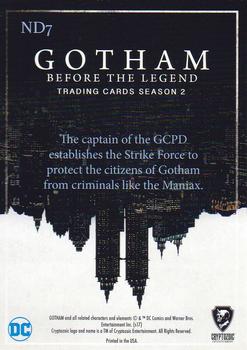 2017 Cryptozoic Gotham Season 2 - New Day, Dark Knights #ND7 Nathaniel Barnes Back