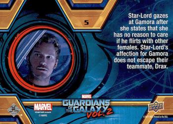 2017 Upper Deck Marvel Guardians of the Galaxy Vol. 2 #5 Affection Back