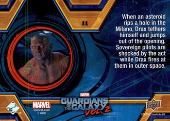 2017 Upper Deck Marvel Guardians of the Galaxy Vol. 2 #11 Hull Damage Back