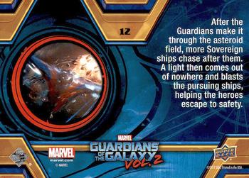 2017 Upper Deck Marvel Guardians of the Galaxy Vol. 2 #12 Pursuit Continues Back