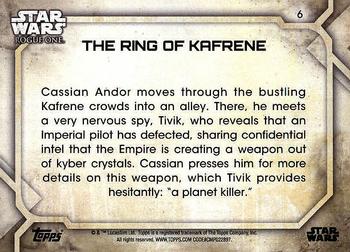 2017 Topps Star Wars Rogue One Series 2 #6 The Ring of Kafrene Back