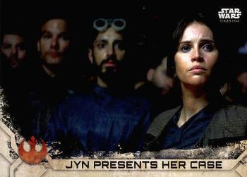 2017 Topps Star Wars Rogue One Series 2 #40 Jyn Presents Her Case Front