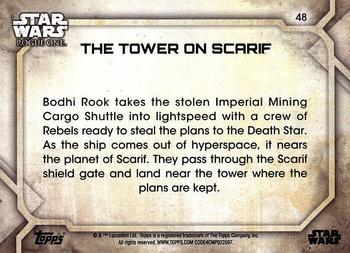 2017 Topps Star Wars Rogue One Series 2 #48 The Tower on Scarif Back