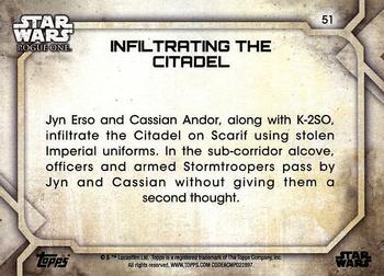 2017 Topps Star Wars Rogue One Series 2 #51 Infiltrating the Citadel Back