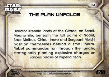 2017 Topps Star Wars Rogue One Series 2 #53 The Plan Unfolds Back