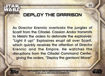 2017 Topps Star Wars Rogue One Series 2 #55 Deploy the Garrison Back